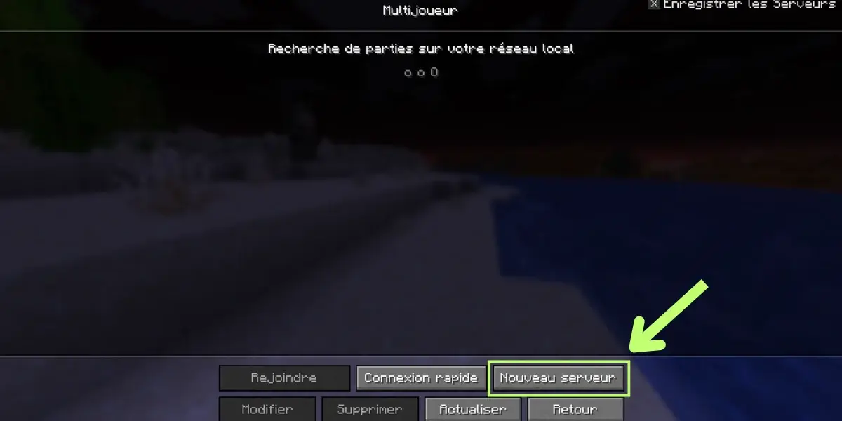 Ajoute serveur